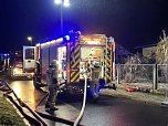 Feuer heute Morgen in Bebra (Foto: S.Dietzel)
