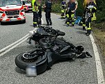 Bikerunfall am Kyffh&auml;user (Foto: Feuerwehr/S.Dietzel)