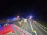 LKW-Unfall auf der A71 (Foto: S.Dietzel)