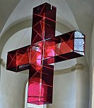Ludger Hinse verbindet mit seinem Gro&szlig;kunstwerk "LICHTwege" 22 Orte (Foto: Evangelischer Kirchenkreis S&uuml;dharz)
