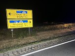 Unfall heute Nacht auf der B4 (Foto: S.Dietzel) Unfall heute Nacht auf der B4 (Foto: S.Dietzel)