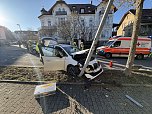 Zu einem folgenschweren Unfall kam es am Mittwoch in Sondershausen. (Foto: Silvio Dietzel) Zu einem folgenschweren Unfall kam es am Mittwoch in Sondershausen. (Foto: Silvio Dietzel)