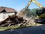 Abriss Scheune (Foto: Karl-Heinz Herrmann)