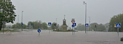 &Uuml;berfluteter Kreisel in Bleicherode