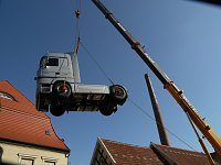 Fliegender Brummi Bild: Fliegender Brummi