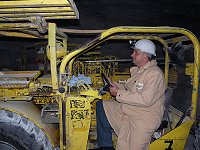 Grubenfahrt in der GSES Bild: Grubenfahrt in der GSES