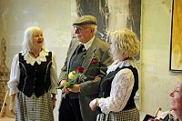 Dem Meister ein Ständchen gebracht Bild: Dem Meister ein Ständchen gebracht
