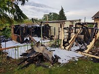 Bild: Gartenlaubenbrand in Ro&szlig;leben