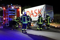 Bild: Schwerer Unfall auf der A 38