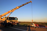 Bild: Bergung auf der Autobahn