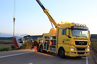 Bild: Bergung auf der Autobahn