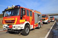 Bild: Autobrand auf Autobahn