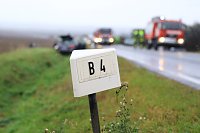 Bild: T&ouml;dlicher Unfall auf der B4