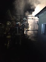 Gartenlaubenbrand in Roßleben Bild: Gartenlaubenbrand in Roßleben
