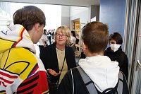 An der Lessing-Schule wurde gestern die dritte Runde des "Tags in der Praxis" mit einer Berufsmesse eingeläutett Bild: An der Lessing-Schule wurde gestern die dritte Runde des "Tags in der Praxis" mit einer Berufsmesse eingeläutett