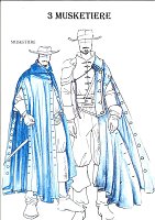 Figurinen aus "3 Musketiere" Bild: Figurinen aus "3 Musketiere"