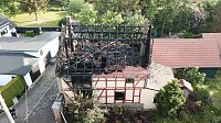 Wohnhaus in Oberspier ausgebrannt Bild: Wohnhaus in Oberspier ausgebrannt