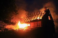 Wohnhaus in Oberspier ausgebrannt Bild: Wohnhaus in Oberspier ausgebrannt