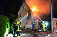Wohnhaus in Oberspier ausgebrannt Bild: Wohnhaus in Oberspier ausgebrannt