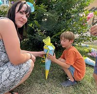 Zuckertütenfest beim Novalis Diakonieverein Bild: Zuckertütenfest beim Novalis Diakonieverein