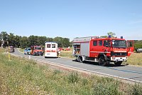 Unfall heute Mittag bei Wolkramshausen Bild: Unfall heute Mittag bei Wolkramshausen