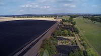 Brand eines Stoppelfeldes bei Bretleben Bild: Brand eines Stoppelfeldes bei Bretleben