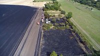 Brand eines Stoppelfeldes bei Bretleben Bild: Brand eines Stoppelfeldes bei Bretleben