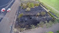 Brand eines Stoppelfeldes bei Bretleben Bild: Brand eines Stoppelfeldes bei Bretleben
