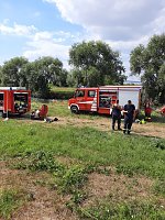 Brand eines Stoppelfeldes bei Bretleben Bild: Brand eines Stoppelfeldes bei Bretleben