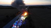 Schwerer Unfall auf der A 38 Bild: Schwerer Unfall auf der A 38