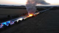 Schwerer Unfall auf der A 38 Bild: Schwerer Unfall auf der A 38