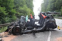 Unfall auf der Bundesstraße 249 nahe Sondershausen Bild: Unfall auf der Bundesstraße 249 nahe Sondershausen