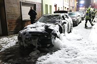 Bild: Fahrzeug in Bad Frankenhausen brannte