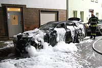 Bild: Fahrzeug in Bad Frankenhausen brannte