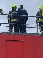 Bild: Feuerwehr&uuml;bung in Greu&szlig;en