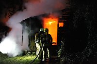 Bild: Schuppenbrand heute Morgen