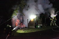 Bild: Schuppenbrand heute Morgen