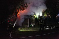 Bild: Schuppenbrand heute Morgen
