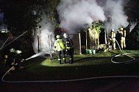 Bild: Schuppenbrand heute Morgen