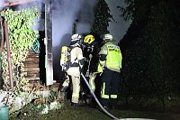 Bild: Schuppenbrand heute Morgen