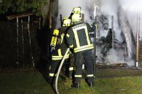 Bild: Schuppenbrand heute Morgen