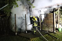 Bild: Schuppenbrand heute Morgen