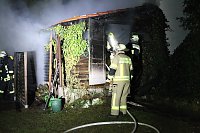 Bild: Schuppenbrand heute Morgen