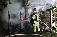 Bild: Schuppenbrand heute Morgen