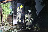 Bild: Schuppenbrand heute Morgen