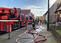 Gebäudebrand in Wehnigenehrich (Archiv) Bild: Gebäudebrand in Wehnigenehrich (Archiv)