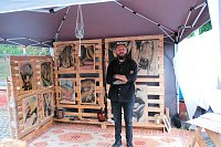 Bild: Peter Blei auf dem 31. Kunstmarkt in Friedrichsrode