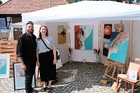 Bild: Peter Blei auf dem 31. Kunstmarkt in Friedrichsrode