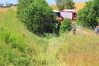Bild: Von der Autobahn abgekommen 