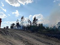 Bild: Brand eines Feldes bei Reinsdrof